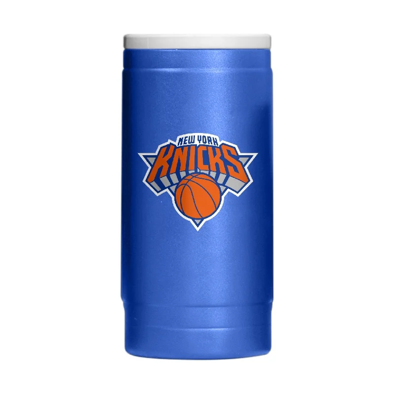 Fun Custom Team Mugs-New York Knicks 12oz Flipside Powder Coat Slim Can Coolie