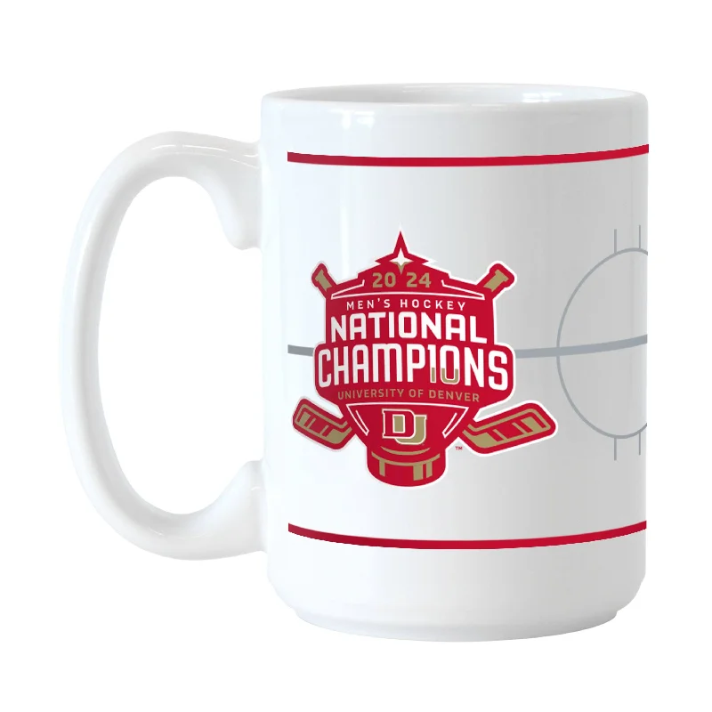 Fun Custom Team Mugs-Denver 15oz 2024 Mens Hockey Champions Sublimated Mug