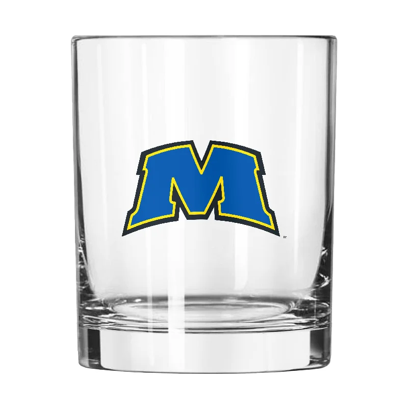 Personalized Team Mugs With Group Photos-Morehead State 14oz Gameday Rocks Glass