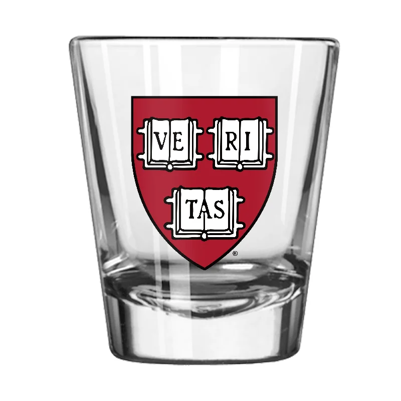 Ceramic Custom Team Mugs-Harvard 2oz Gameday Glass