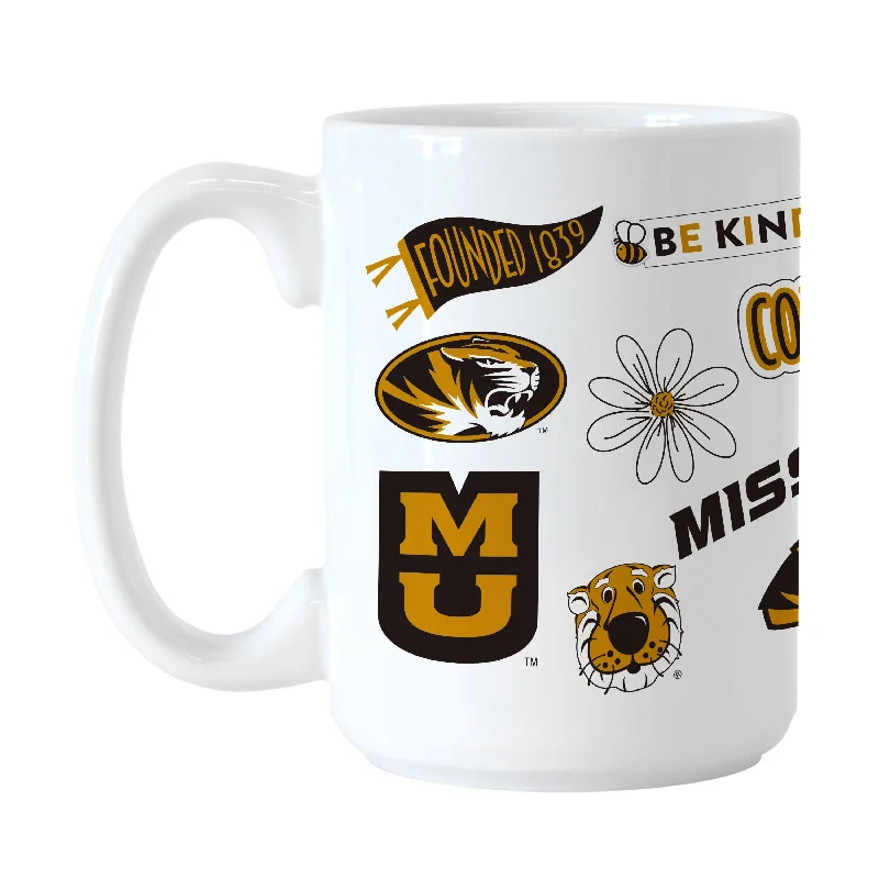 Team Mugs With Custom Patterns-Missouri 15oz Native Sublimated Mug