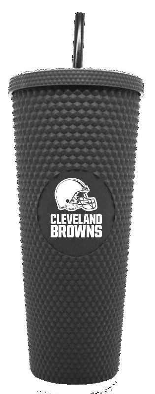 Creative Custom Team Mugs-Cleveland Browns 24oz Studded Tumbler