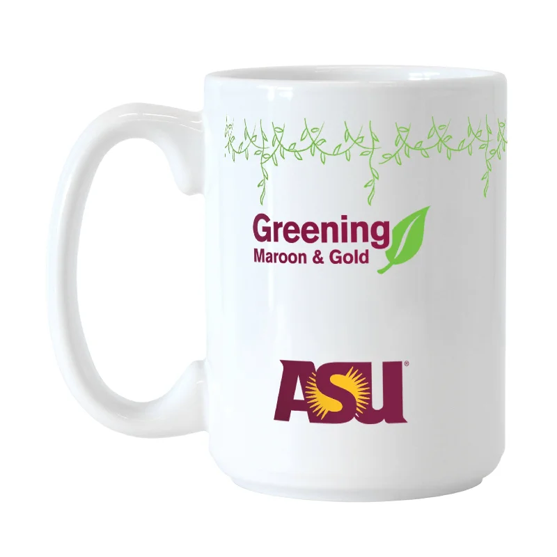 Custom Sports Team Mugs With Slogans-Arizona State Pen Earth Day 15oz Sublimated Mug