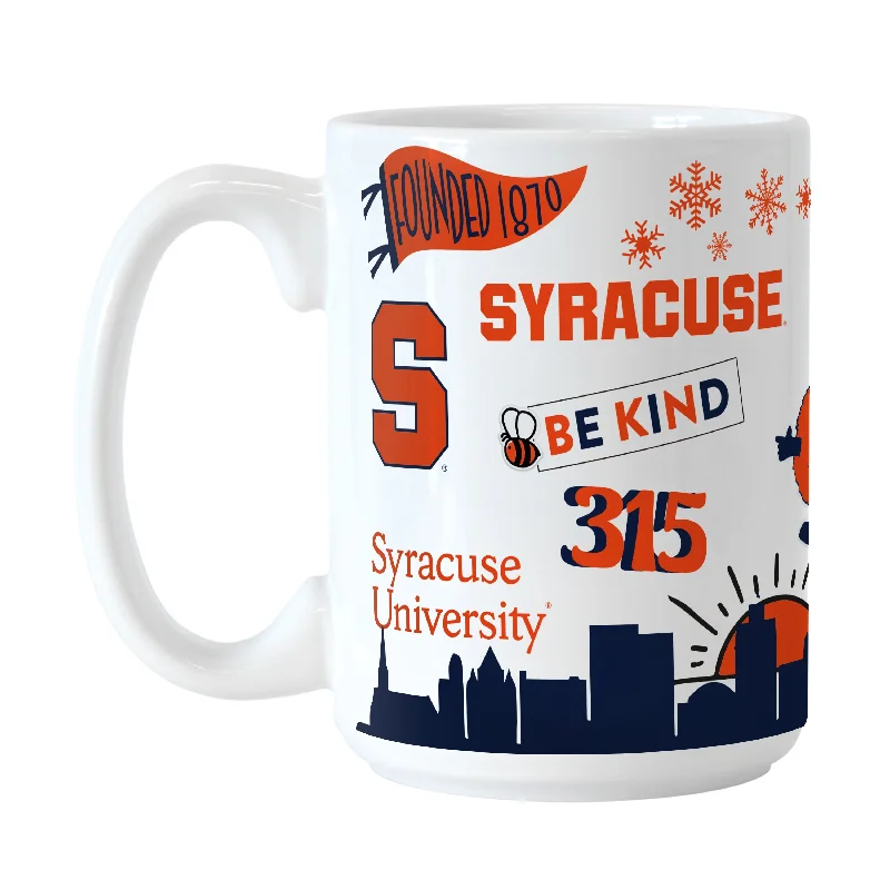 Team Mugs With Slogans-Syracuse 15oz Native Sublimated Mug