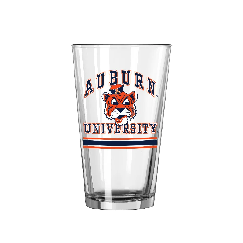 Team Mugs For Fundraising Events-Auburn Vault 16oz Archway Pint Glass