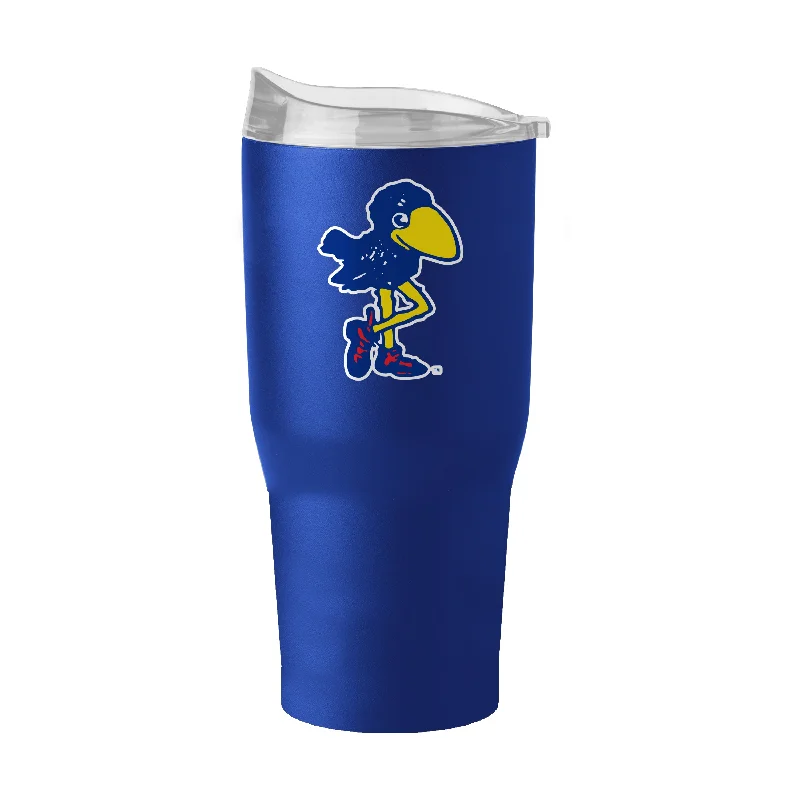 Team Mugs For Fundraising Events-Kansas Vault 30oz Flipside Powder Coat Tumbler