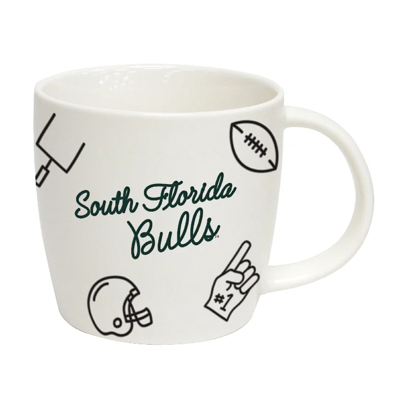 Personalized Team Mugs With Inspirational Quotes-South Florida 18oz Playmaker Mug