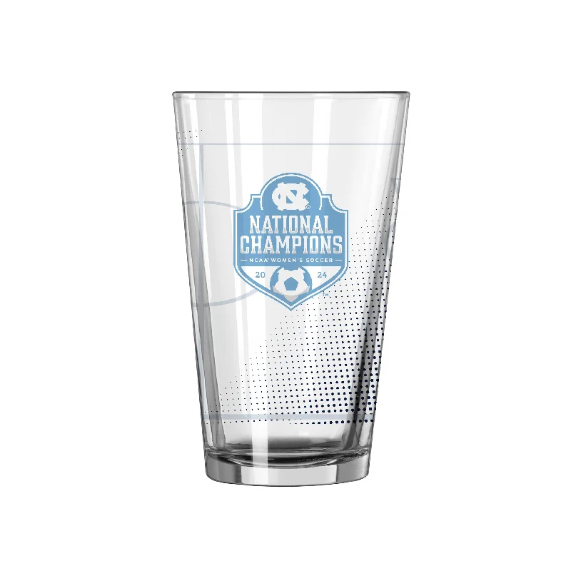 Custom Team Mugs With Logos-North Carolina 2024 NCAA Women’s Cup Champs 16oz Pint Glass