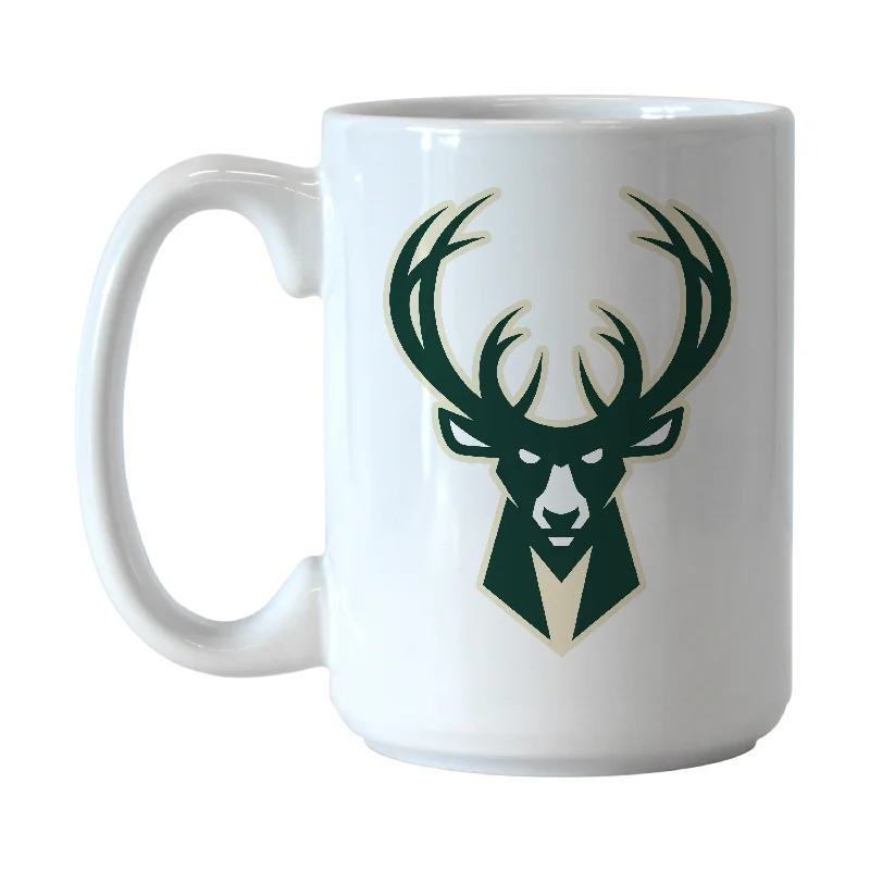 Team Mugs For Large Groups-Milwaukee Bucks 15oz Gameday Sublimated Mug