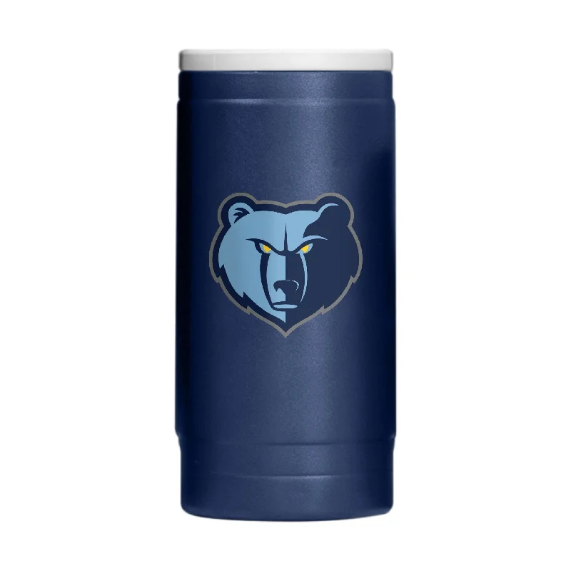 Personalized Team Mugs For Special Events-Memphis Grizzlies 12oz Flipside Powder Coat Slim Can Coolie