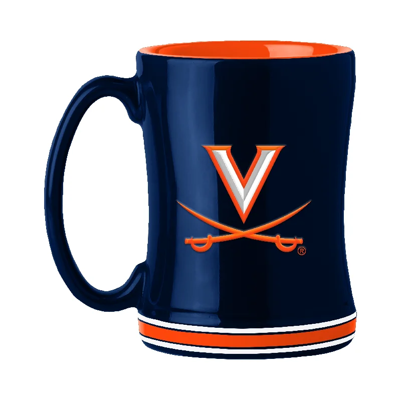 Custom Team Mugs With Pictures-Virginia 14oz Relief Mug