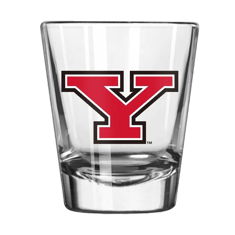 Custom Team Mugs With Fun Graphics-Youngstown State 2oz Gameday Shot Glass