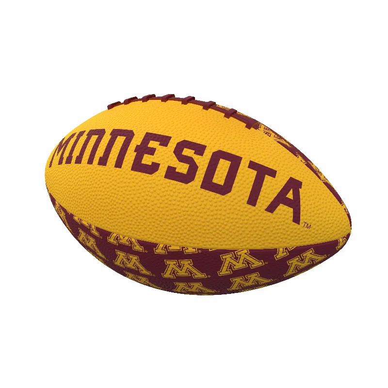 Rugby Balls For Fast Play-Minnesota Repeating Mini-Size Rubber Football