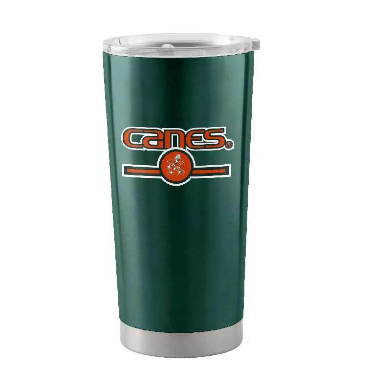 Unique Personalized Team Mugs-Miami 20oz Letterman Stainless Tumbler