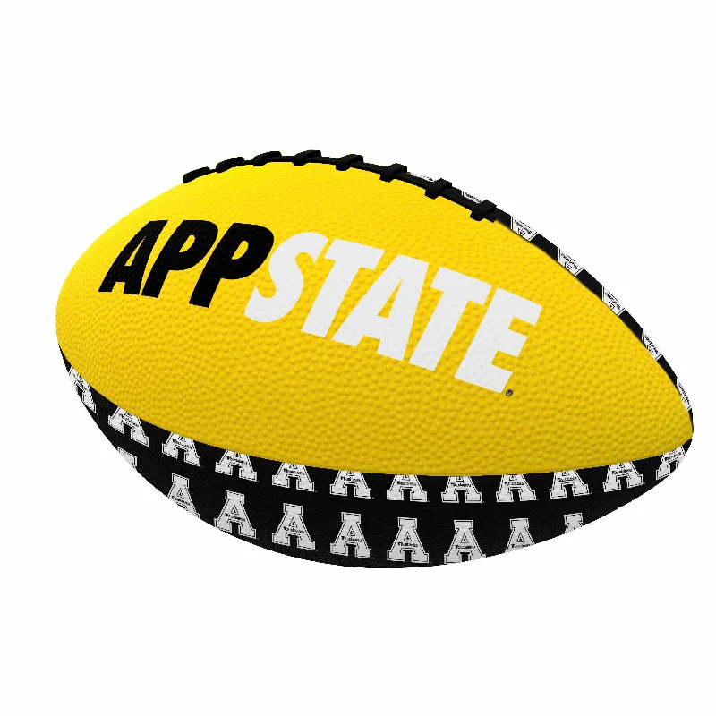 Rugby Balls For Handling Drills-Appalachian State Repeating Mini Rubber Football