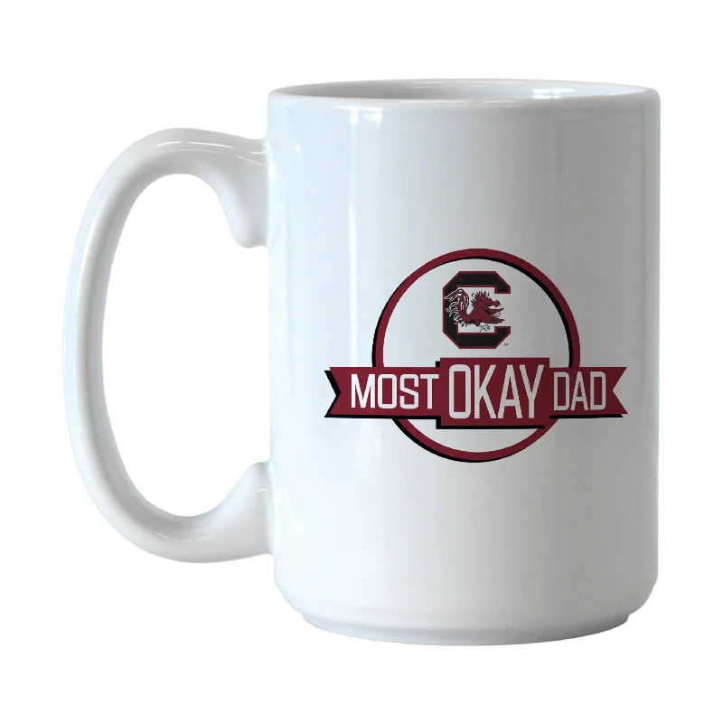 Team Mugs With Group Photos-South Carolina 15oz Most Okay Dad Sublimated Mug