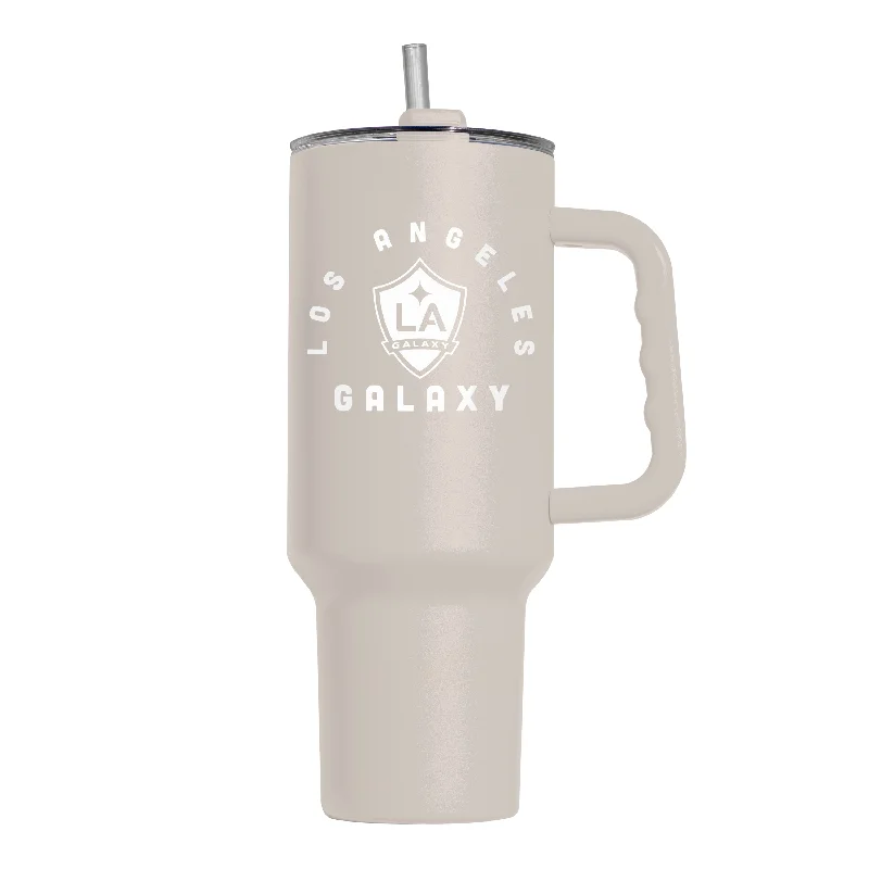 Team Mugs For Group Gatherings-Los Angeles Galaxy 40oz Archway Powder Coat Tumbler