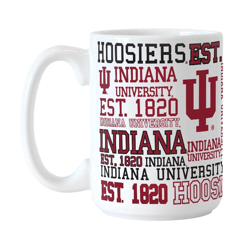 Gift Personalized Team Mugs-Indiana 15oz Spirit Sublimated Mug