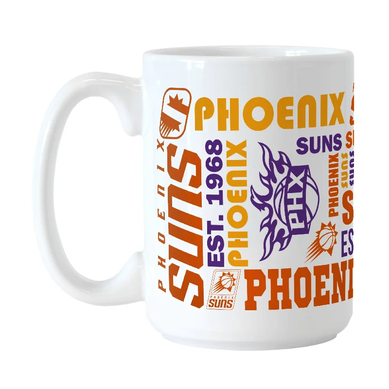 Custom Team Mugs For Celebrations-Phoenix Suns 15oz Spirit Sublimated Mug