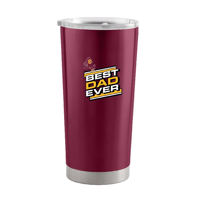 Team Mugs For Alumni-Arizona State 20oz Best Dad Ever. Stainless Tumbler