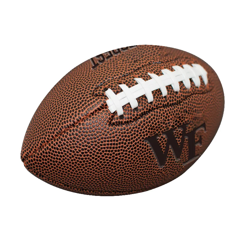 Rugby Balls With Custom Colors-Wake Forest Mini Size Composite Football