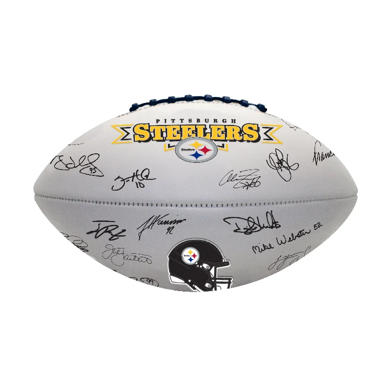 Rugby Balls For Kicking Practice-Pittsburgh Steelers Autograph Signature Football