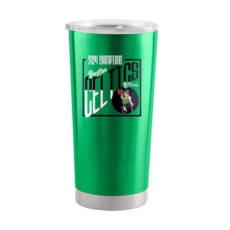 Personalized Team Mugs With Custom Graphics-Boston Celtics 20oz 2024 NBA Finals Champions Stainless Tumbler