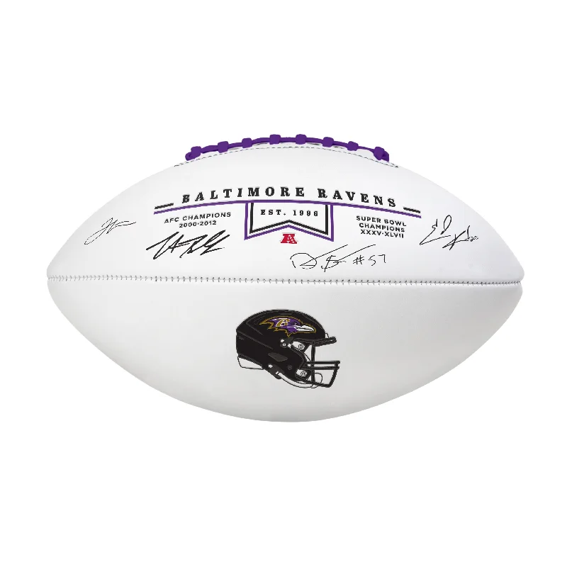 Soft Grip Rugby Balls For Beginners-Baltimore Ravens Autograph Signature Football