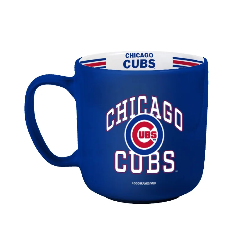 Custom Mug Designs For Teams-Chicago Cubs 15oz Stripe Mug