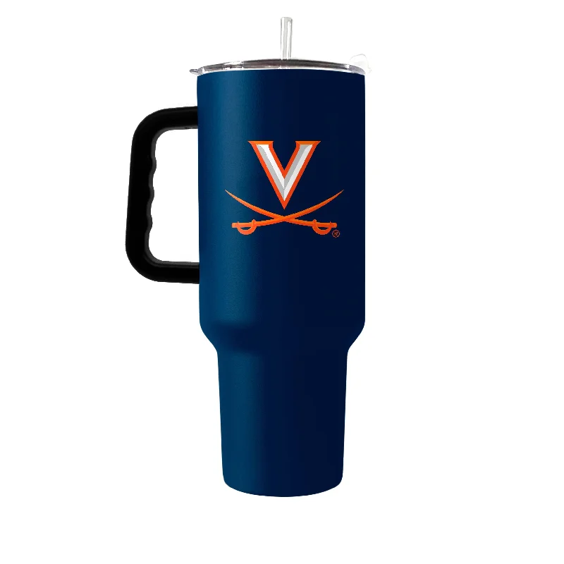 Personalized Team Mugs With Photos-Virginia 40oz Flipside Powder Coat Tumbler