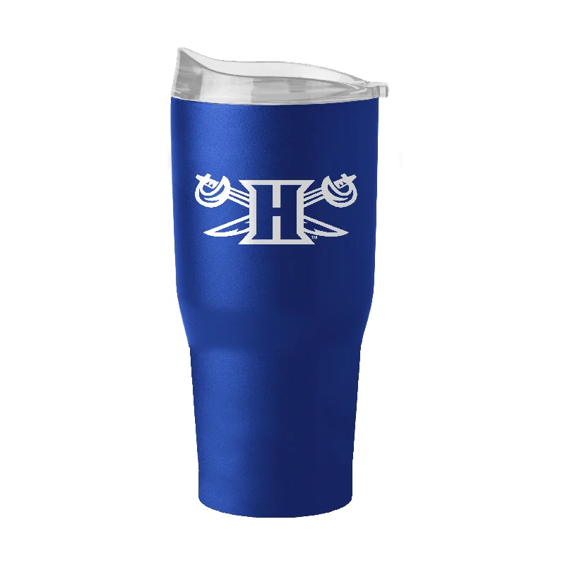 Team Mugs With Personalized Player Numbers-Hampton University 20oz Flipside Powder Coat Tumbler