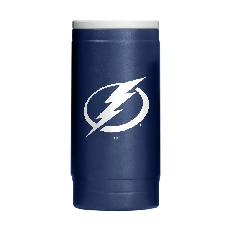 Personalized Team Mugs With Team Spirit-Tampa Bay Lightning 12oz Flipside Powder Coat Slim Can Coolie