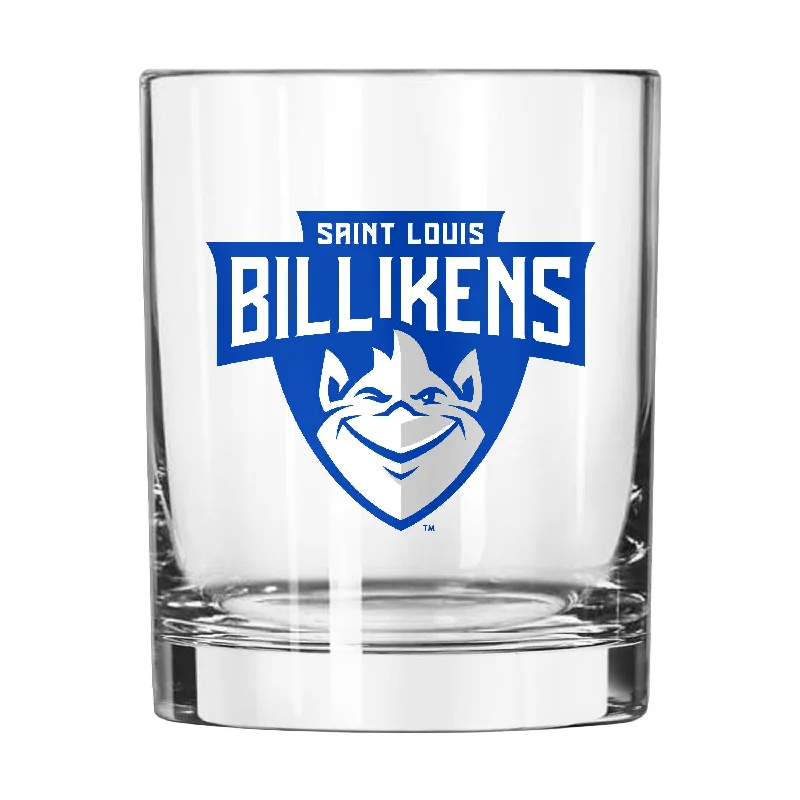 Sports Team Mugs For Clubs-Saint Louis Univ 14oz Gameday Rocks Glass