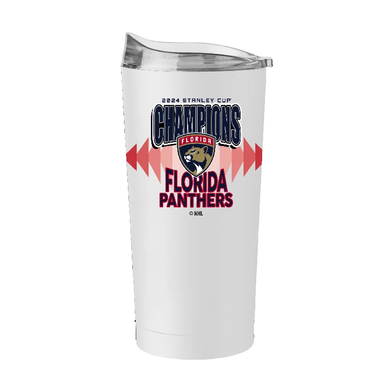 Unique Team Mugs For Events-Florida Panthers 20oz 2024 NHL Champions PC Tumbler