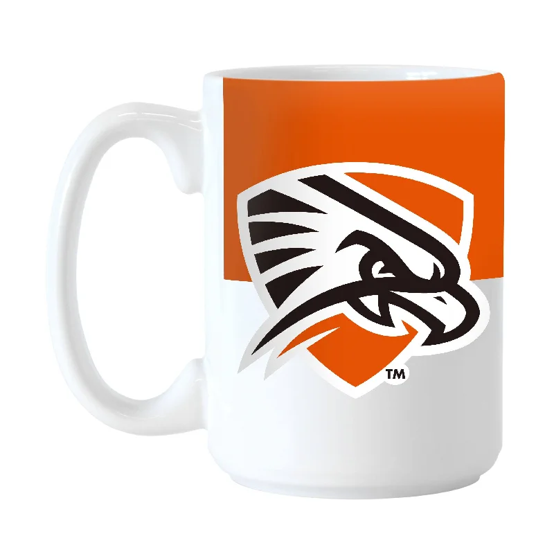 Personalized Team Mugs With Colorful Designs-Texas Permian Basin 15oz Colorblock Sublimated Mug