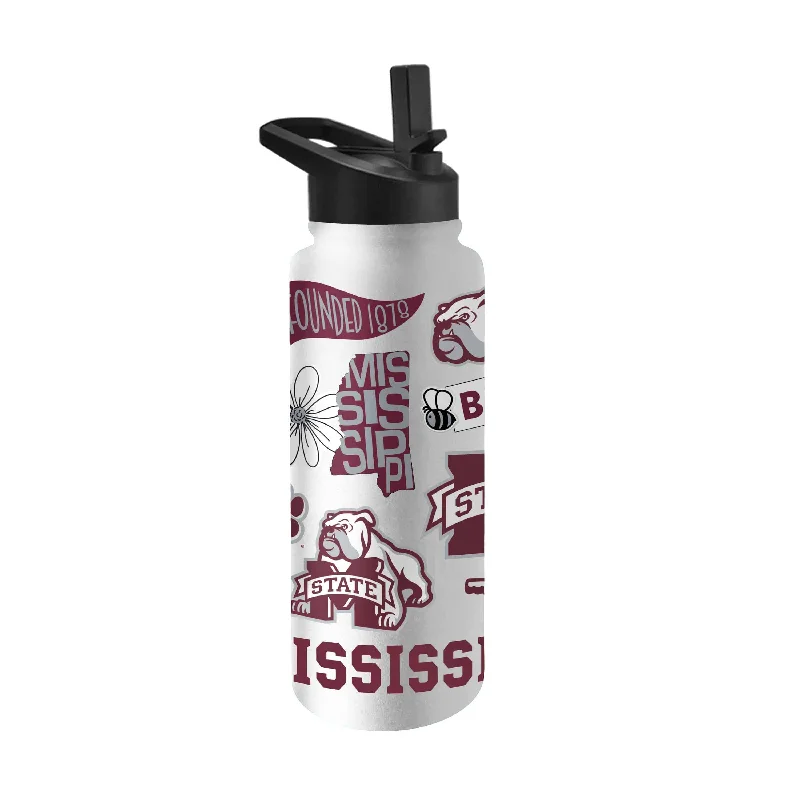 Team Mugs With Inspirational Quotes-Mississippi State 34oz Native Quencher Bottle