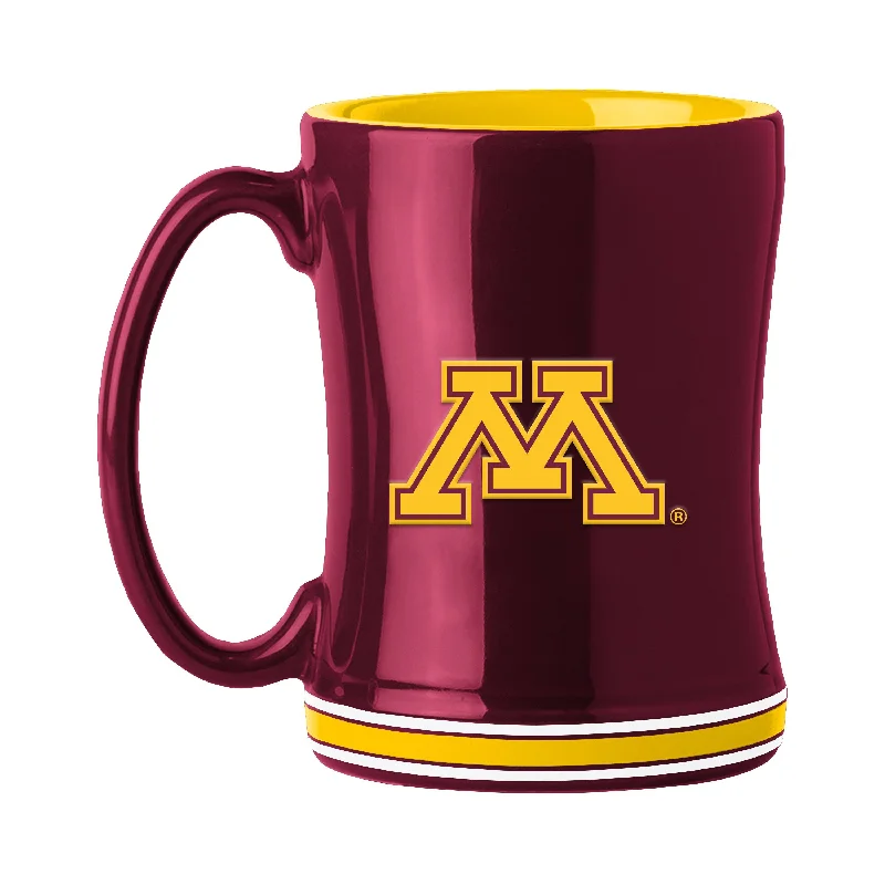 Custom Sports Mugs-Minnesota 14oz Relief Mug