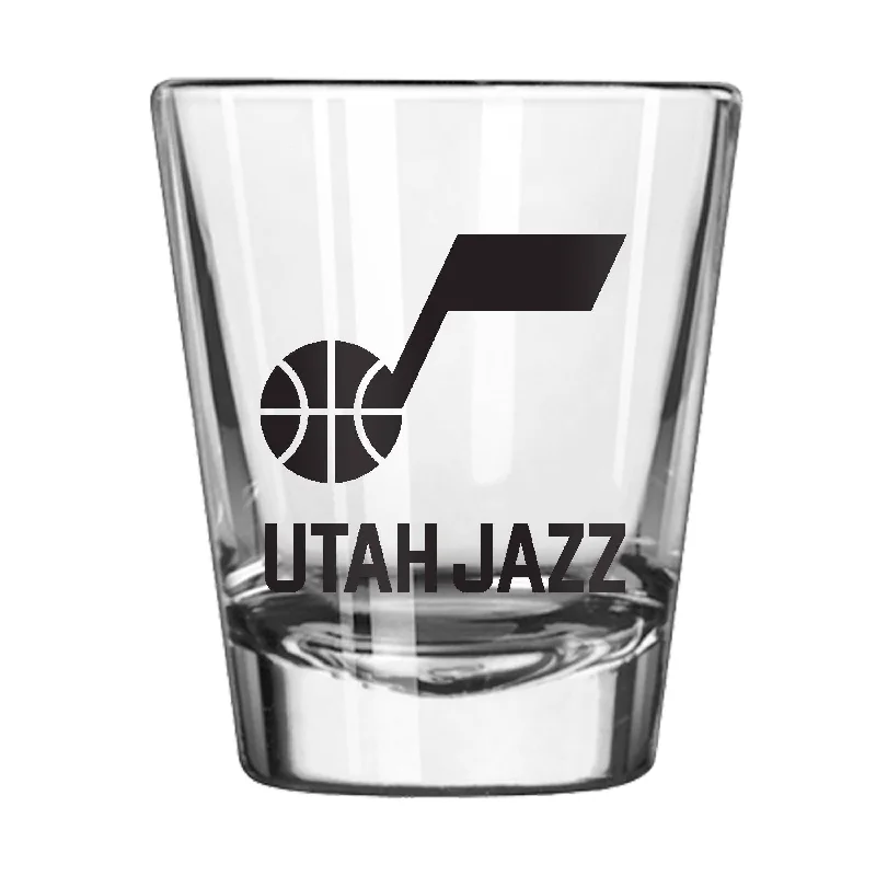 Custom Sports Team Mugs With Custom Colors-Utah Jazz 2oz Swagger Shot Glass