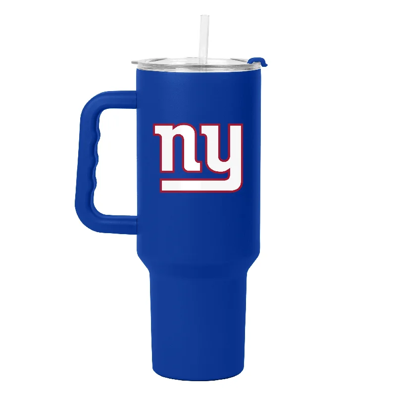 Personalized Mugs For Event Teams-NY Giants 40oz Flipside Powder Coat Tumbler