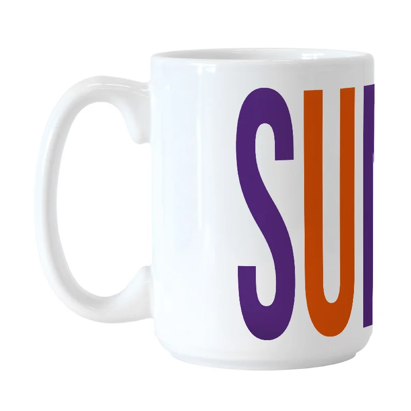 Team Mugs For Student Organizations-Phoenix Suns 15oz Overtime Sublimated Mug