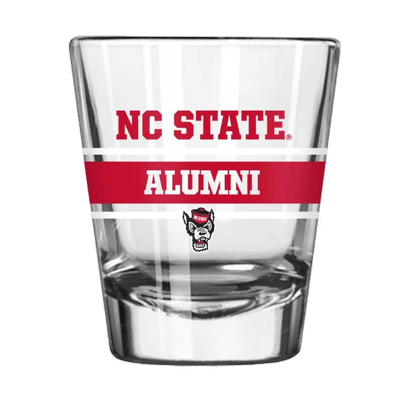 Personalized Mugs With Team Logo And Name-NC State Alumni 2oz Shot Glass