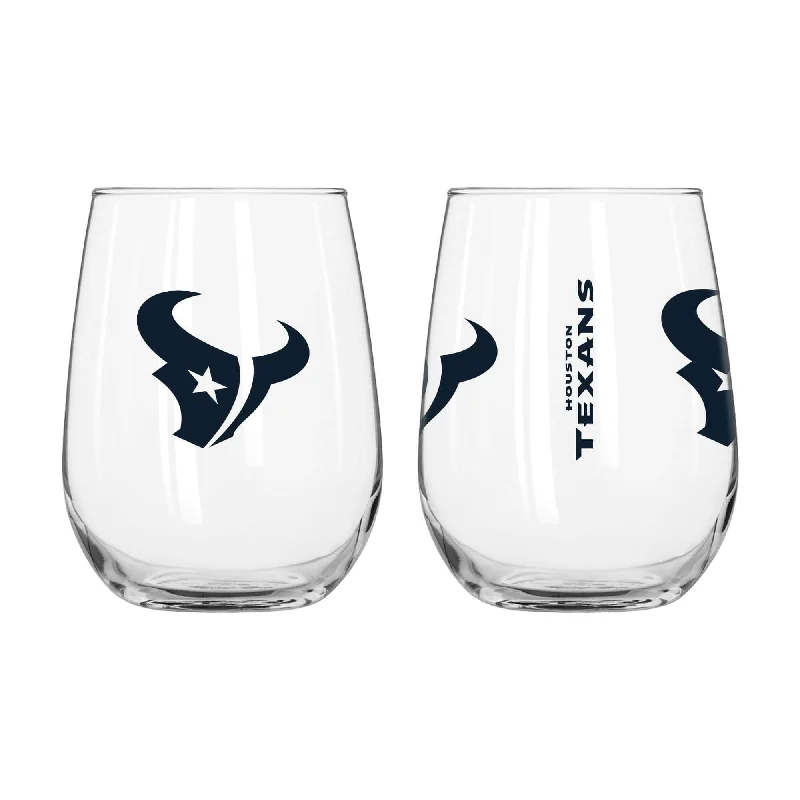 Team Mugs For Soccer Teams-Houston Texans 16oz Gameday Curved Beverage Glass