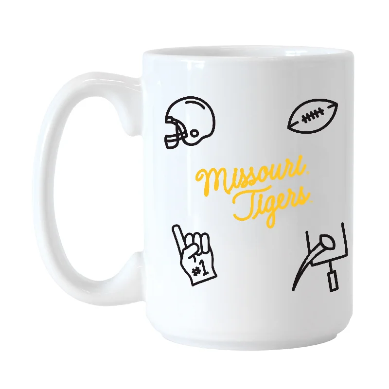 Personalized Team Mugs With Custom Graphics-Missouri 15oz Playmaker Sublimated Mug