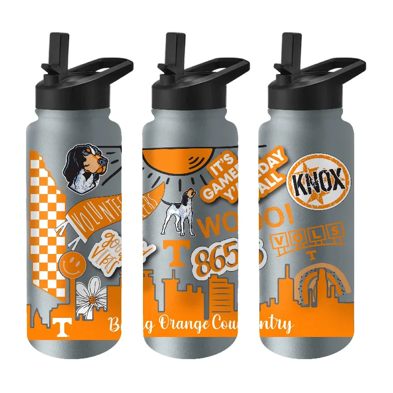 Team Mugs With Name and Number-Tennessee 34oz Native Quencher Bottle