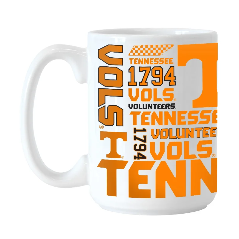 Team Mugs For Recognition-Tennessee 15oz Spirit Sublimated Mug