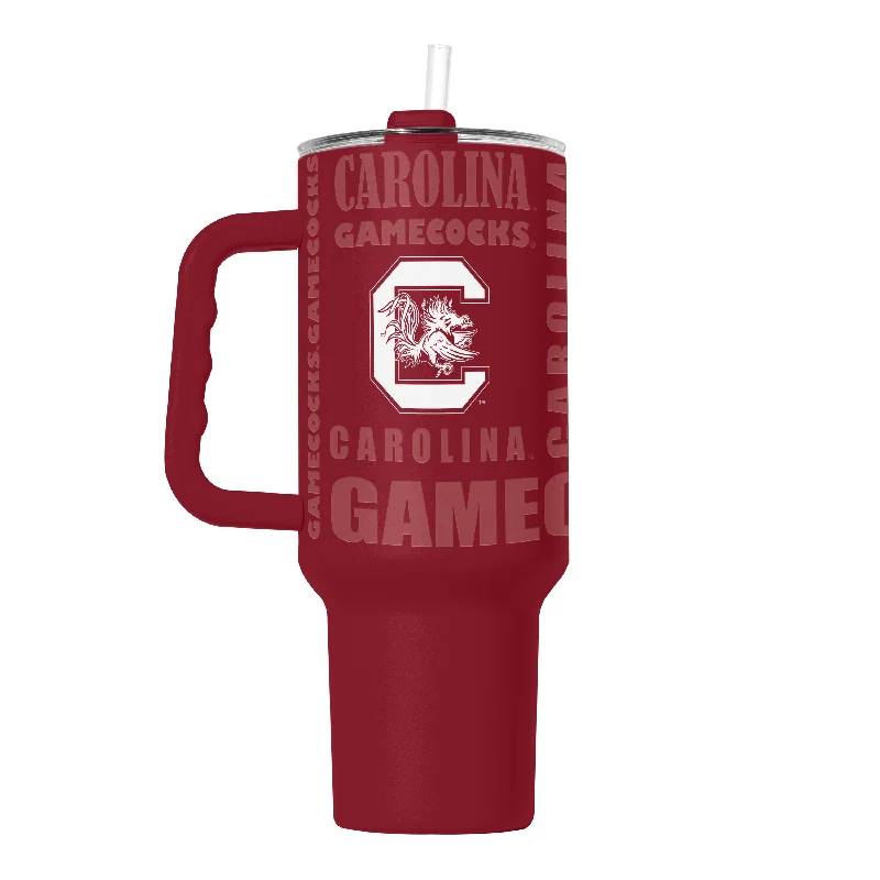 Customizable Team Mugs For Sports Fans-South Carolina 40oz Replay Powder Coat Tumbler