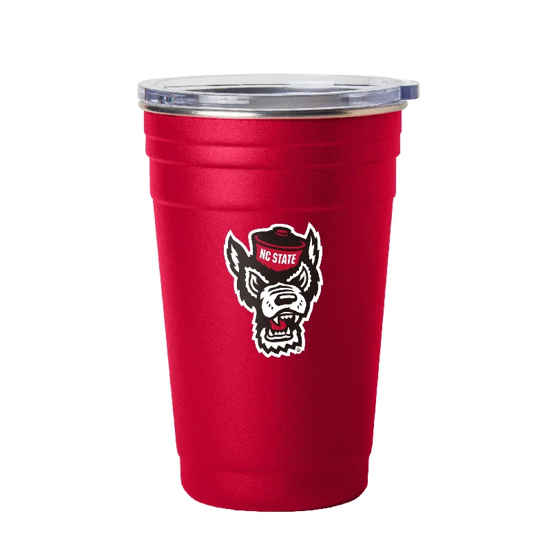 Custom Team Mugs With Pictures-NC State 22oz Flipside Stainless Cup