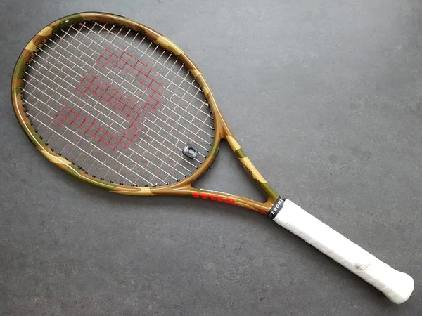 Custom Design Tennis Rackets-Kei Nishikori Personal Wilson Burn 95 Countervail Limited Camo