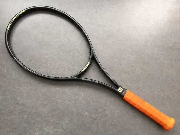 Speed Tennis Rackets-Wilson H19 Blade 93 (Black/Grey/Green)