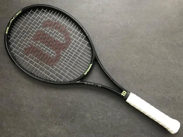 High Quality Tennis Rackets-Wilson H19 Blade 93 (Black/Grey/Green)